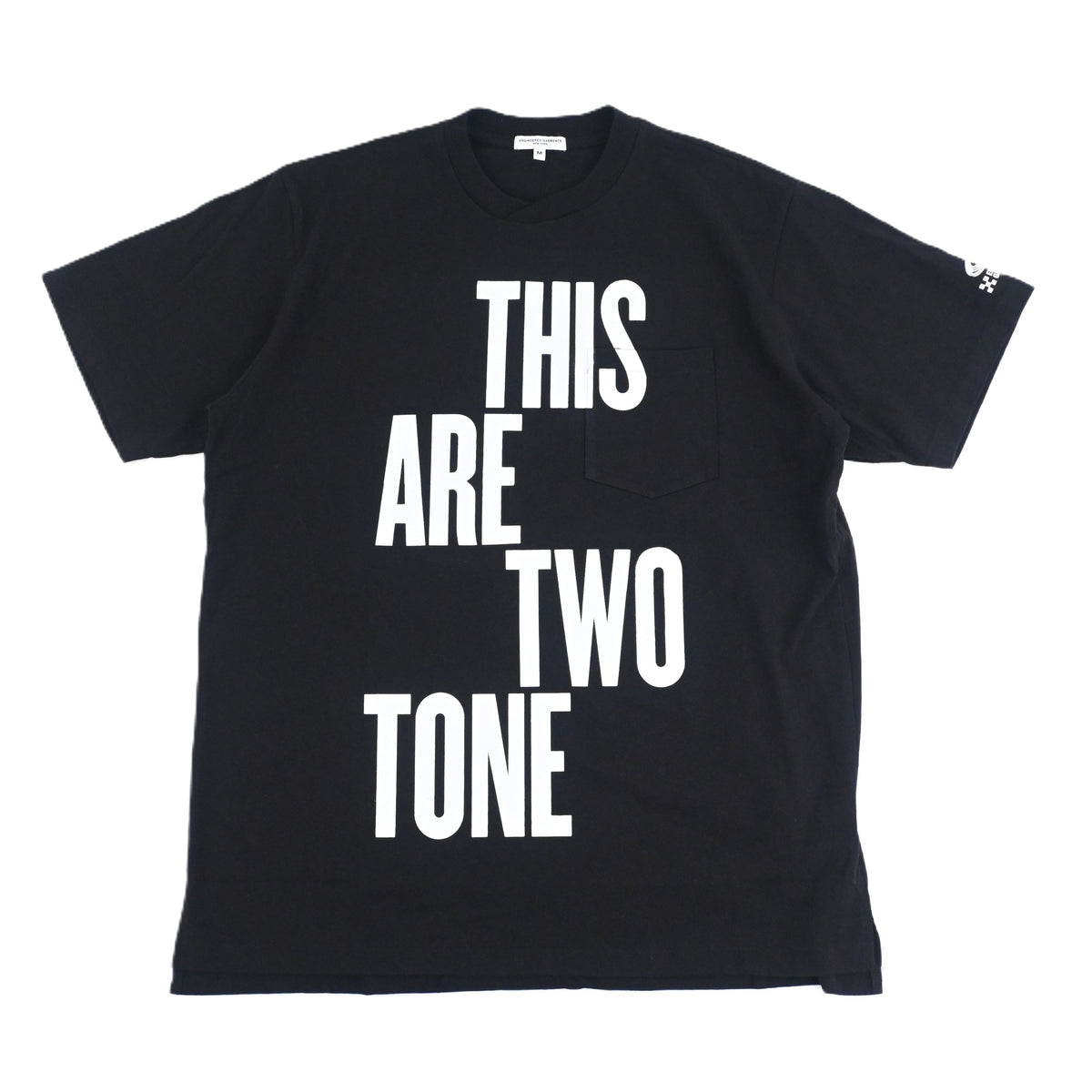 Printed Cross Crew Neck T-shirt - Cotton This Are Black– BASIES