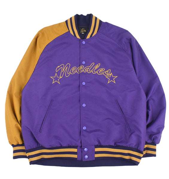 Stadium Jacket - Poly Shantung Purple– BASIES