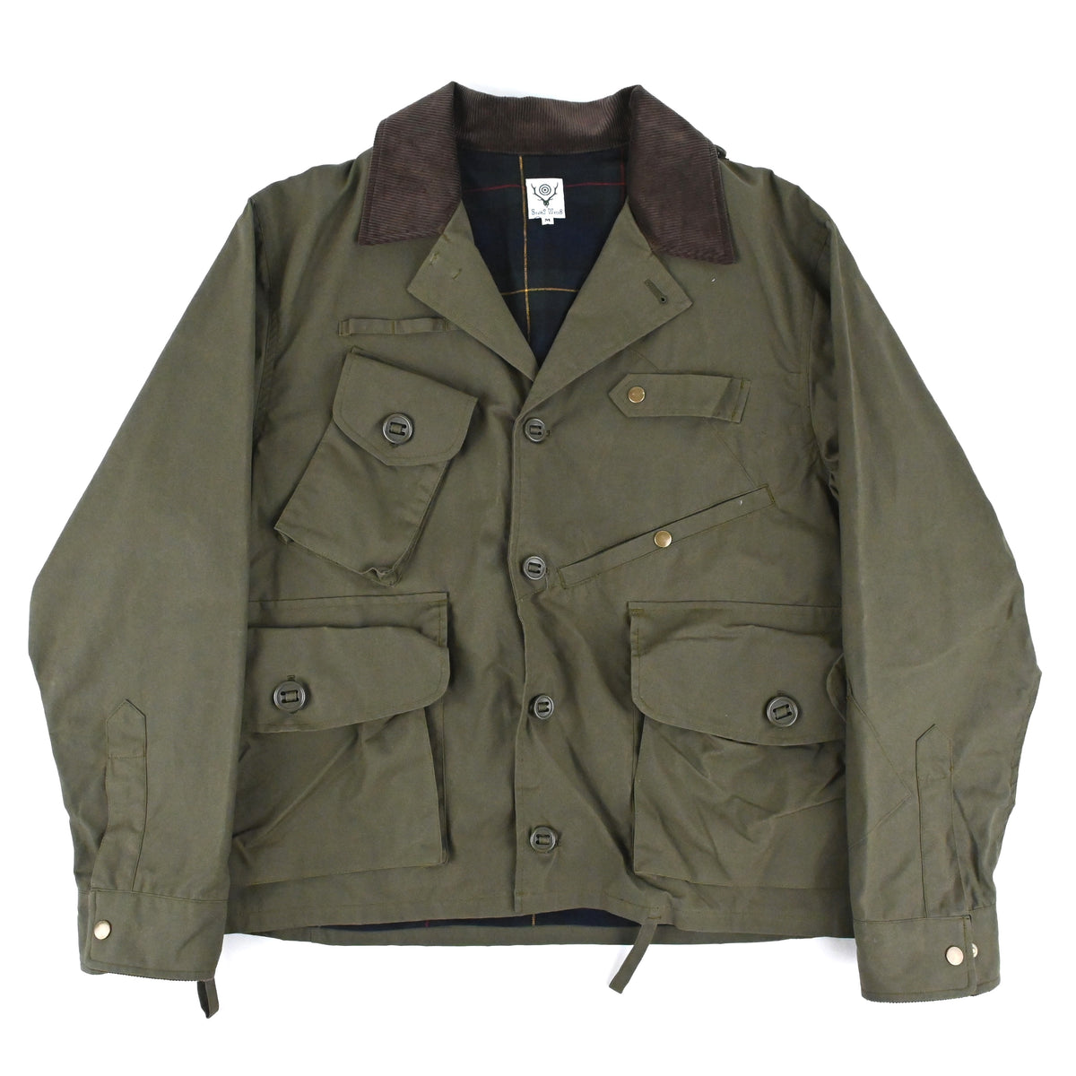 定価4.6万 South2 West8 Tenkara Shirt オリーブ S Tenkara Shirt - Waxed Cotton Olive– BASIES