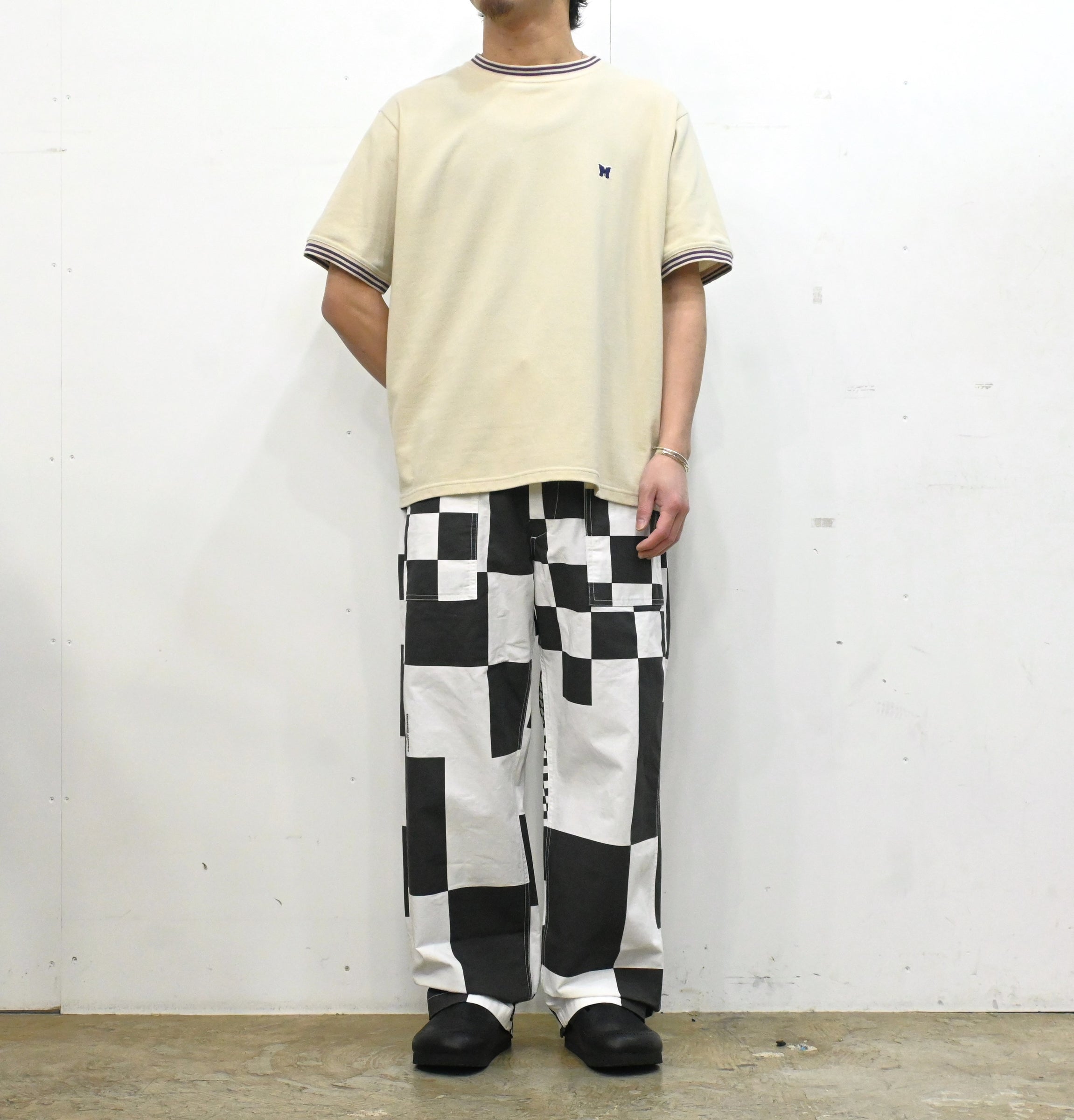 Fatigue Pant White/Black Checker Print Cotton Ripstop– BASIES