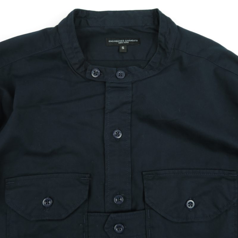 22fw ENGINEERED GARMENTS BANDED COLLAR SHIRT COTTON MICRO SANDED TWILL