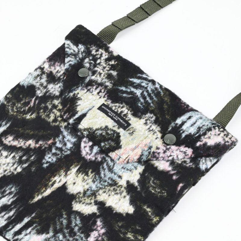 23FW ENGINEERED GARMENTS Shoulder Pouch – Green CP Forest Jacquard